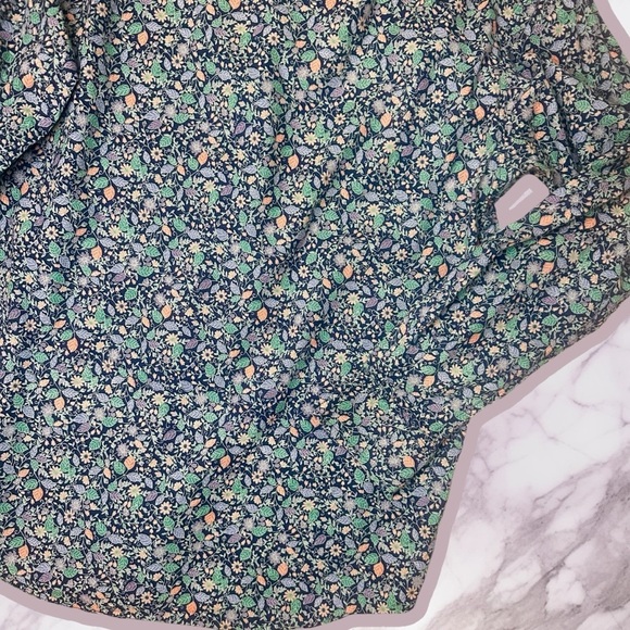 Tori Richard Men’s Long Sleeve Cotton Button-Down Shirt in Navy Blue “Lawn” Sz M - Picture 13 of 13